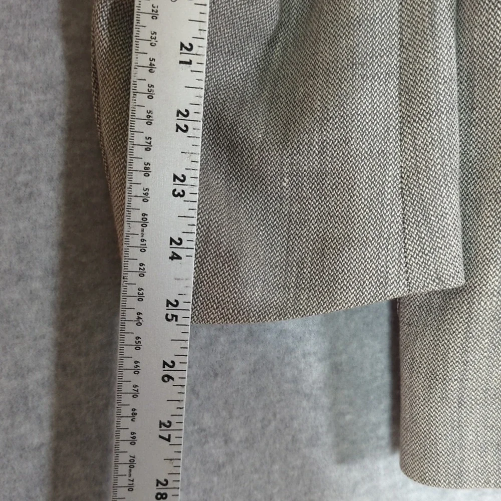 Brooks Brothers Sport Coat Blazer Mens 43R Light Gray Silk Linen Wool Italy Made